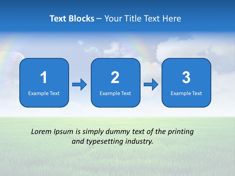 Cloud Ripe Grass PowerPoint Template
