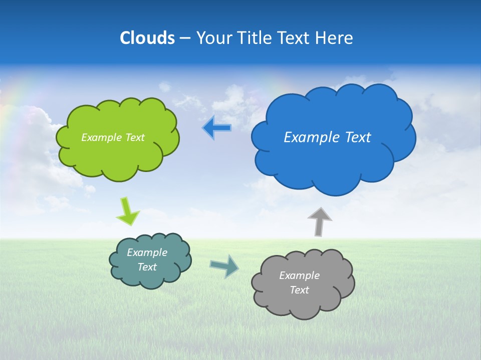 Cloud Ripe Grass PowerPoint Template