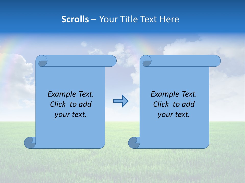 Cloud Ripe Grass PowerPoint Template