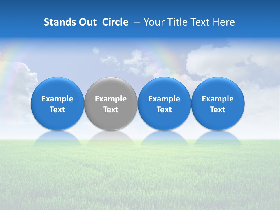 Cloud Ripe Grass PowerPoint Template