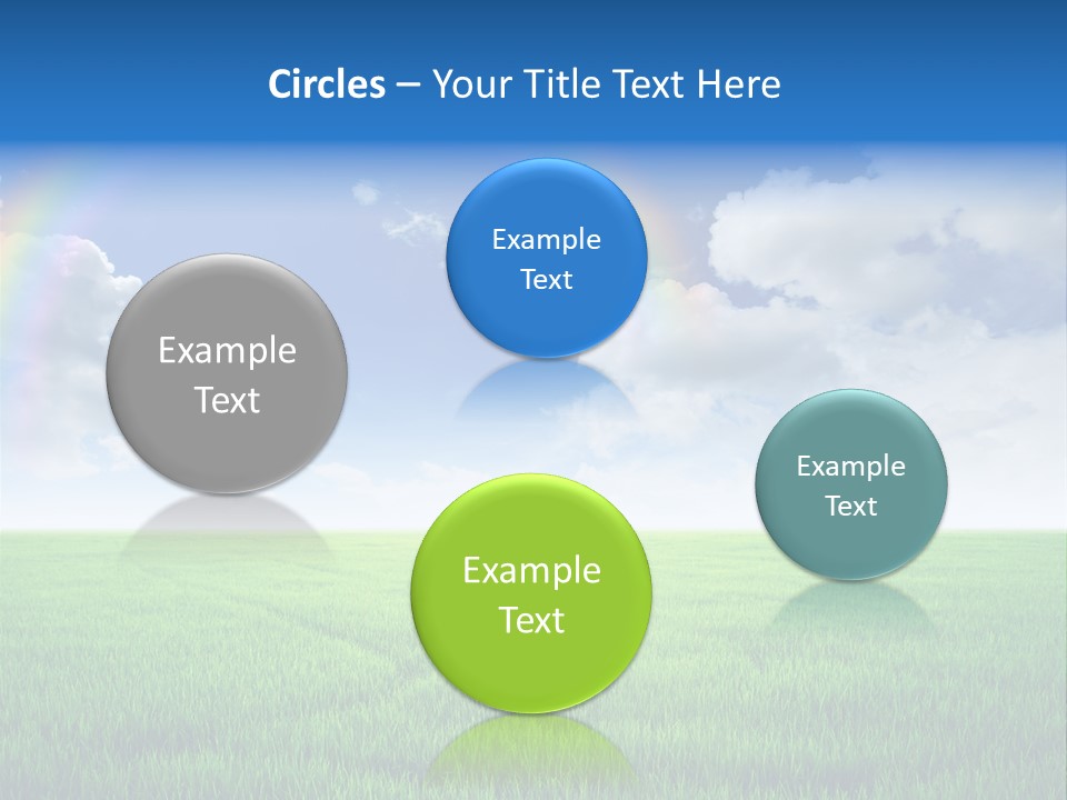 Cloud Ripe Grass PowerPoint Template