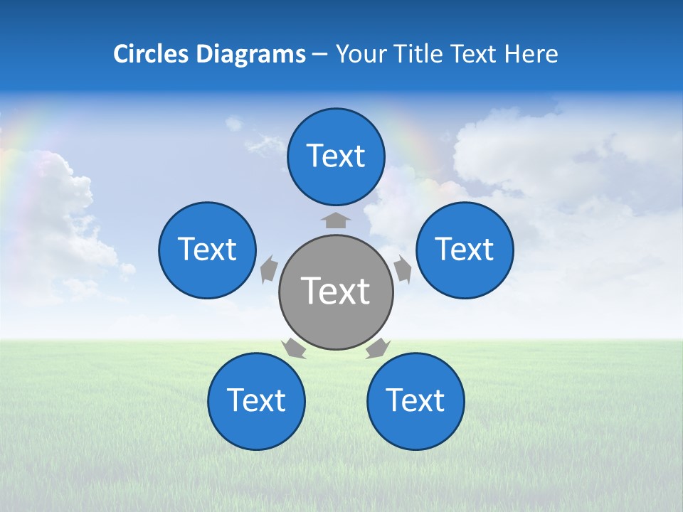 Cloud Ripe Grass PowerPoint Template