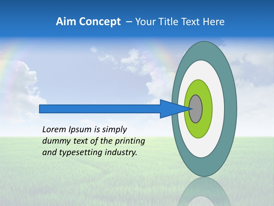 Cloud Ripe Grass PowerPoint Template