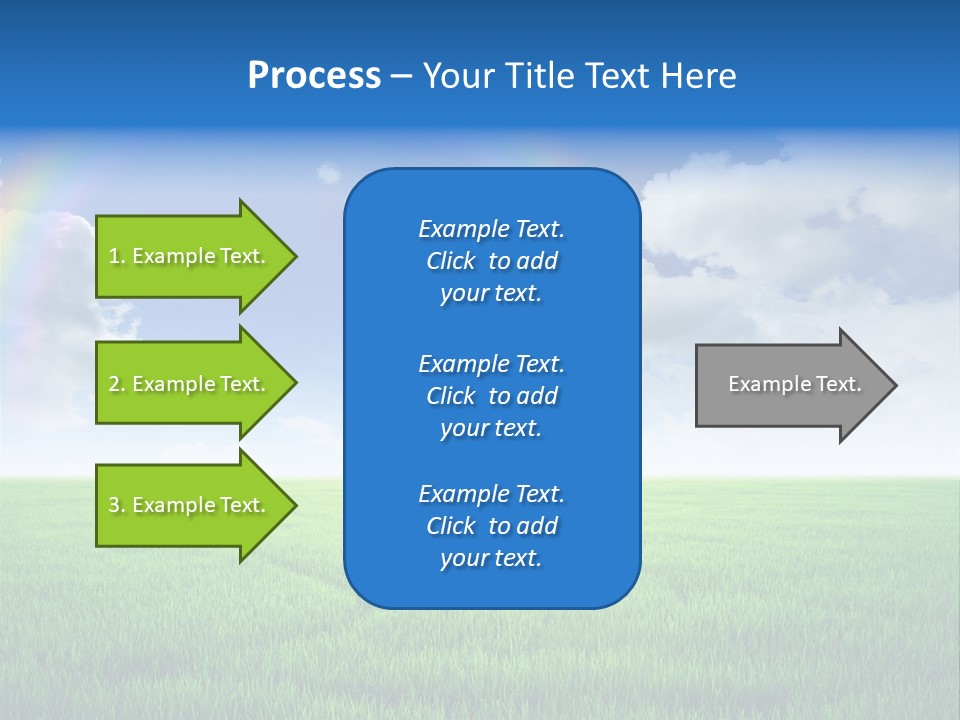 Cloud Ripe Grass PowerPoint Template