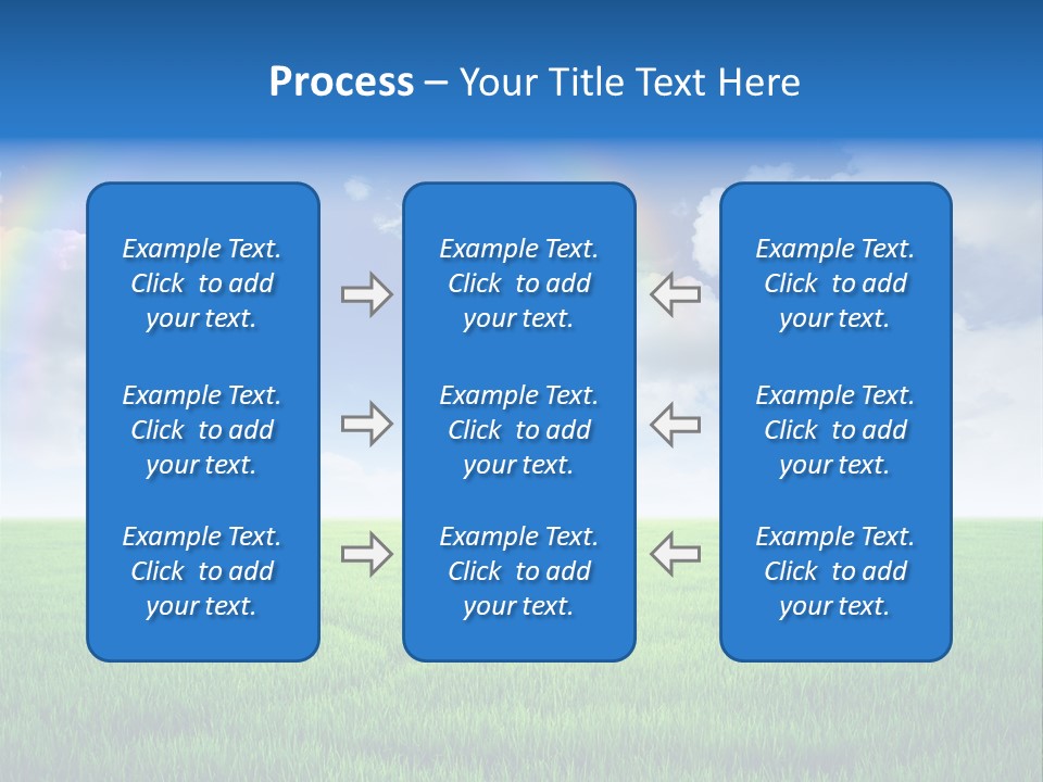 Cloud Ripe Grass PowerPoint Template