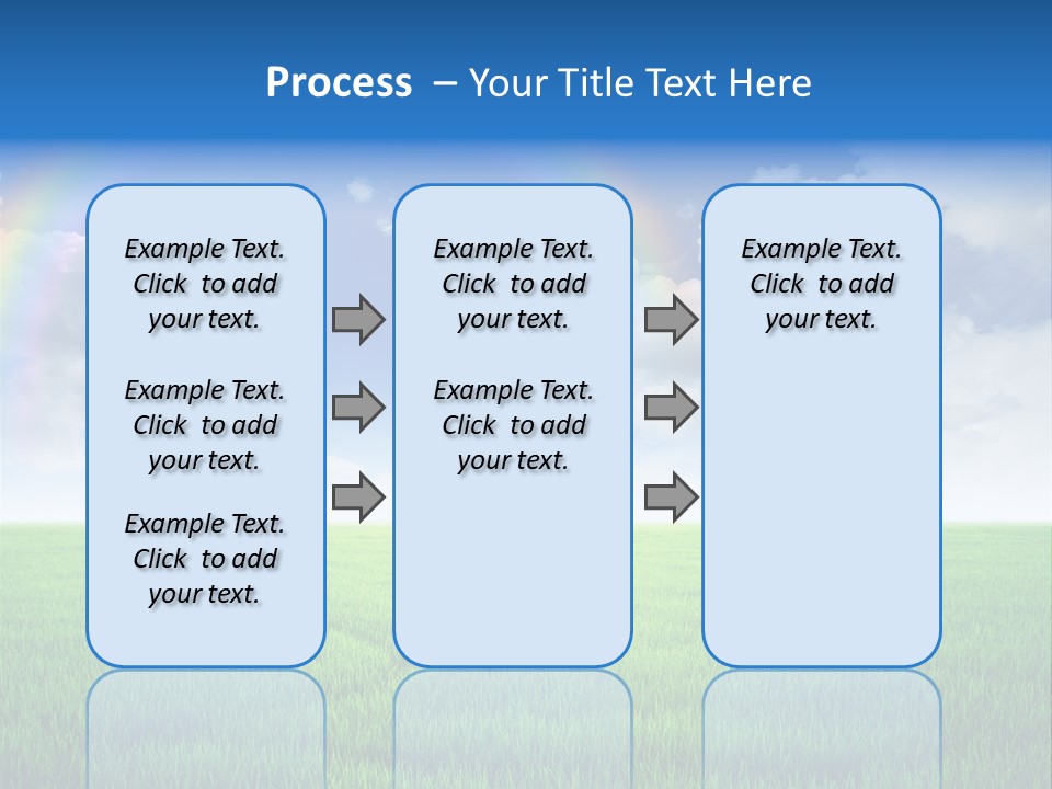 Cloud Ripe Grass PowerPoint Template