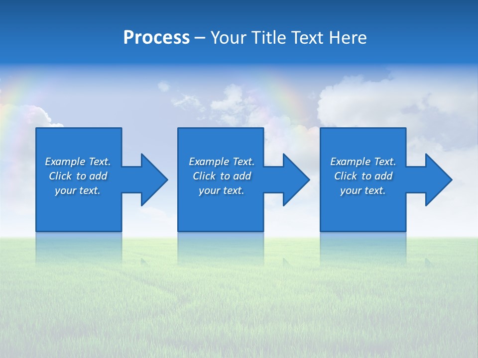 Cloud Ripe Grass PowerPoint Template