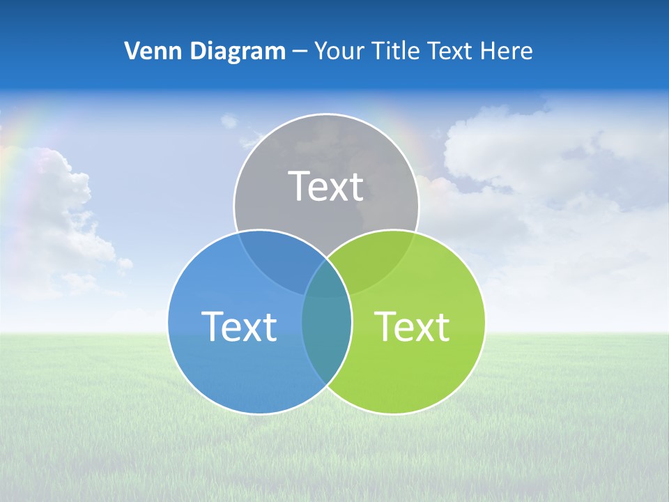 Cloud Ripe Grass PowerPoint Template