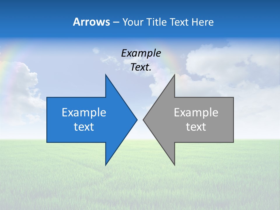 Cloud Ripe Grass PowerPoint Template