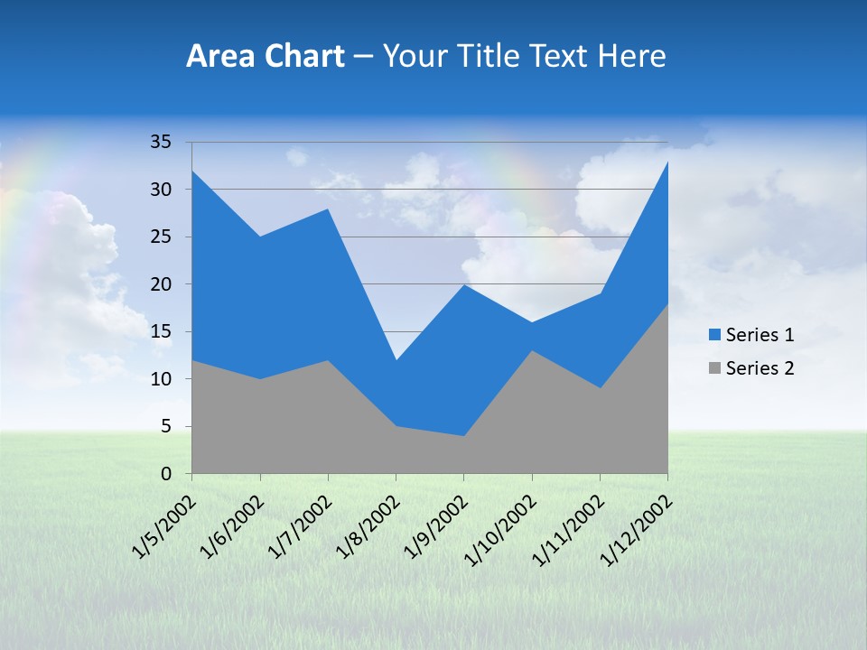 Cloud Ripe Grass PowerPoint Template