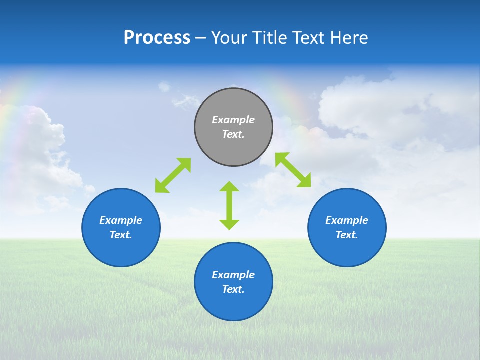 Cloud Ripe Grass PowerPoint Template
