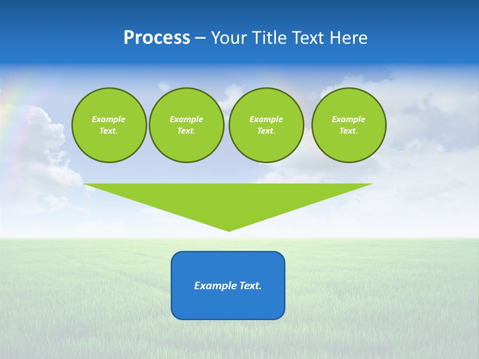 Cloud Ripe Grass PowerPoint Template