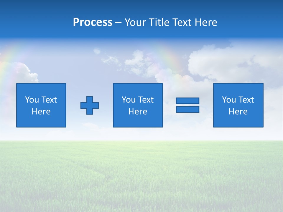 Cloud Ripe Grass PowerPoint Template