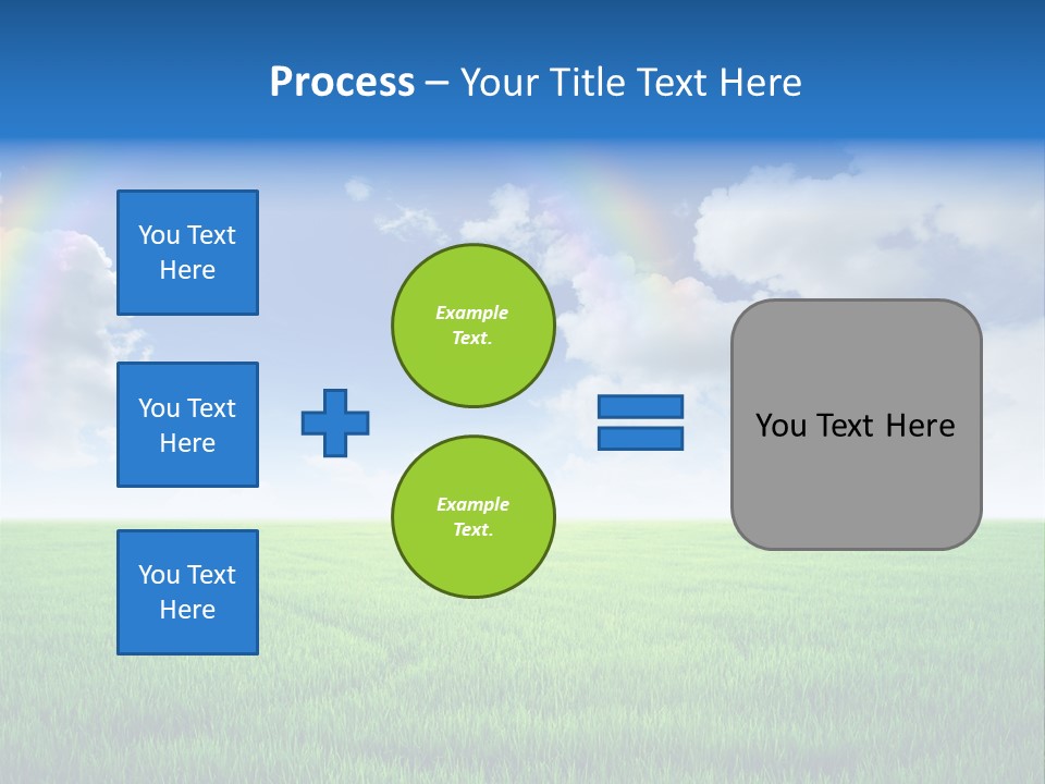 Cloud Ripe Grass PowerPoint Template
