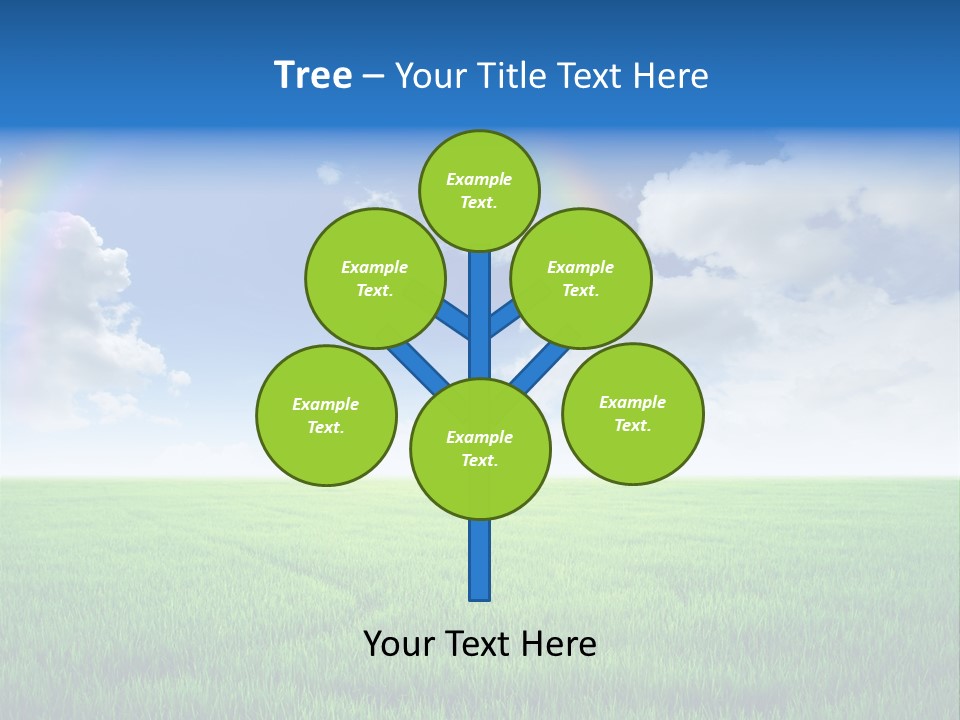 Cloud Ripe Grass PowerPoint Template