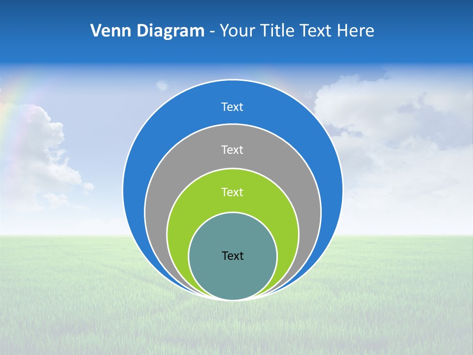 Cloud Ripe Grass PowerPoint Template