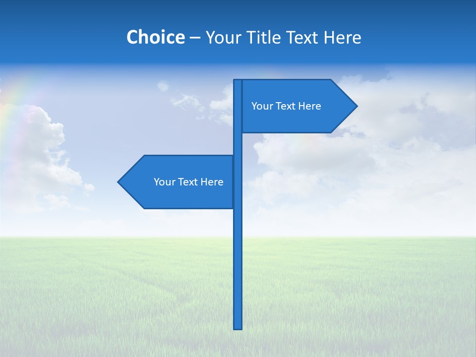 Cloud Ripe Grass PowerPoint Template
