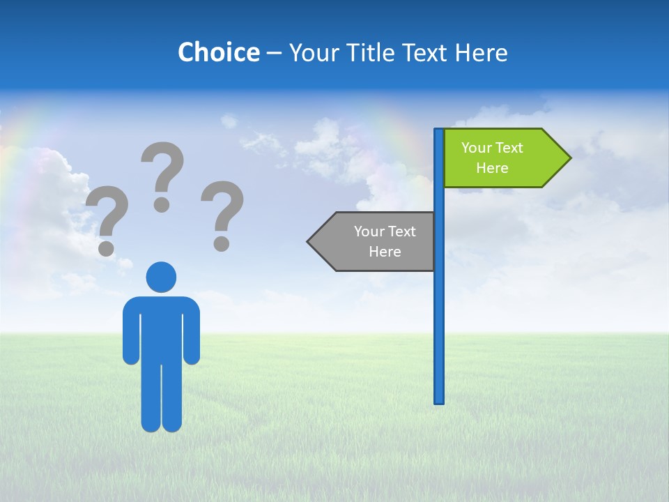 Cloud Ripe Grass PowerPoint Template