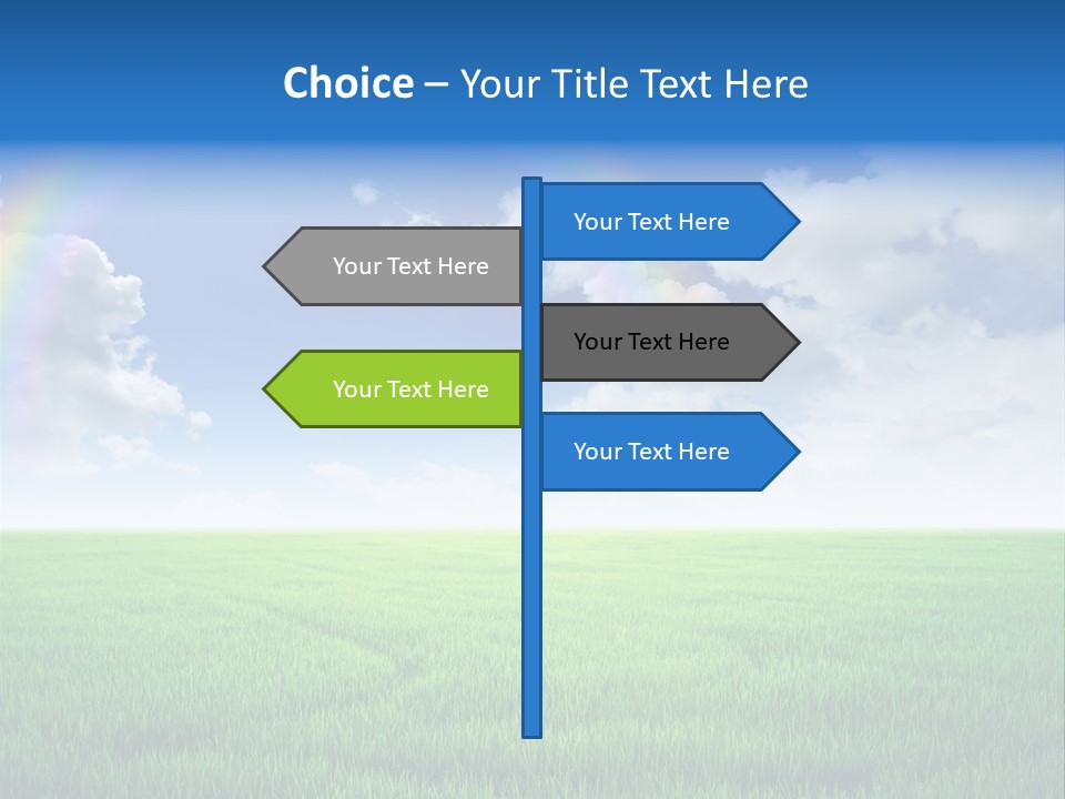 Cloud Ripe Grass PowerPoint Template