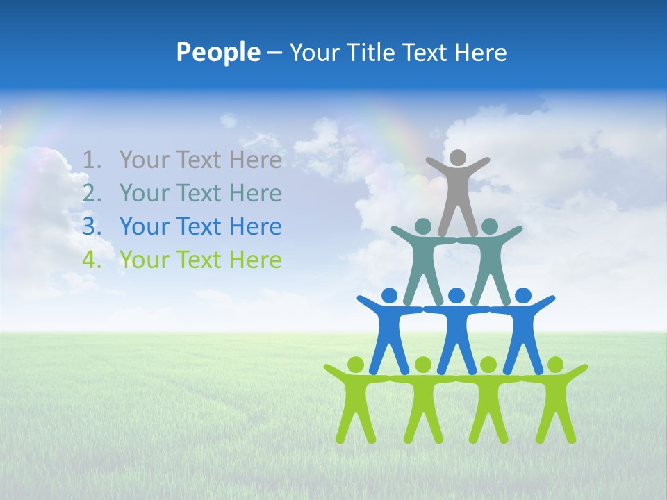 Cloud Ripe Grass PowerPoint Template