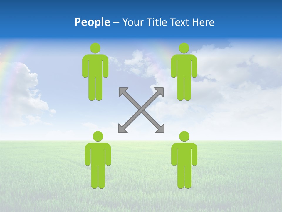 Cloud Ripe Grass PowerPoint Template