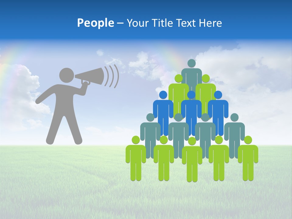 Cloud Ripe Grass PowerPoint Template