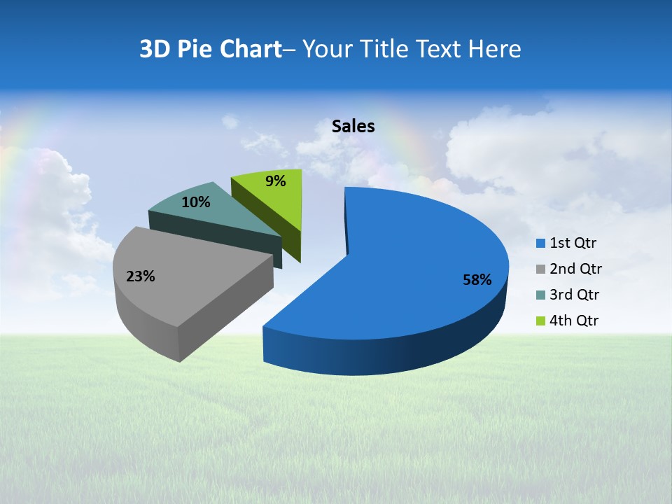 Cloud Ripe Grass PowerPoint Template