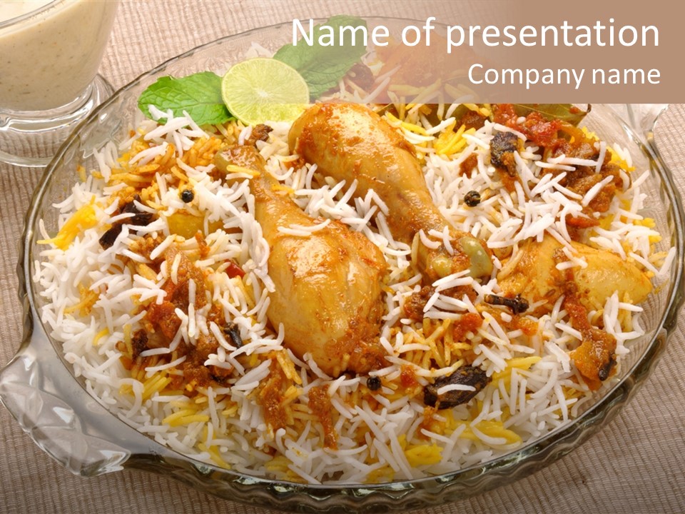 Dinner Pakistani Indian PowerPoint Template