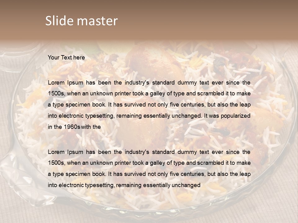 Dinner Pakistani Indian PowerPoint Template