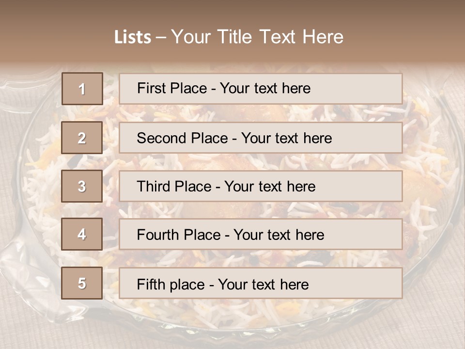 Dinner Pakistani Indian PowerPoint Template