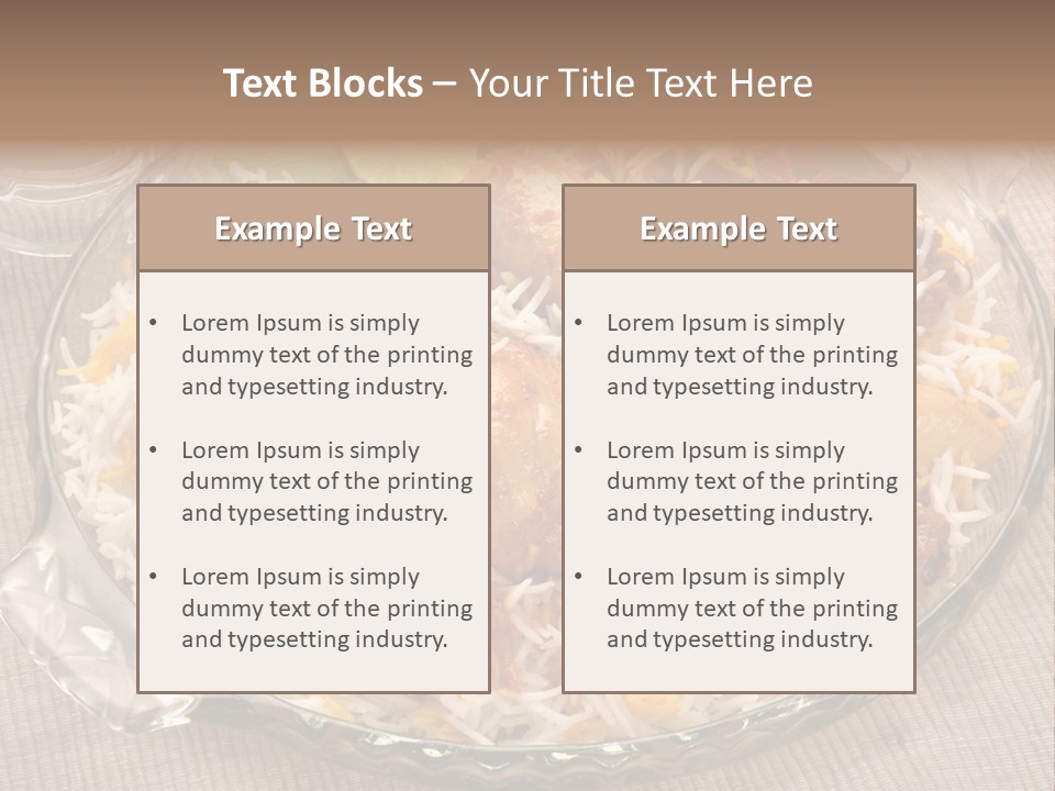 Dinner Pakistani Indian PowerPoint Template