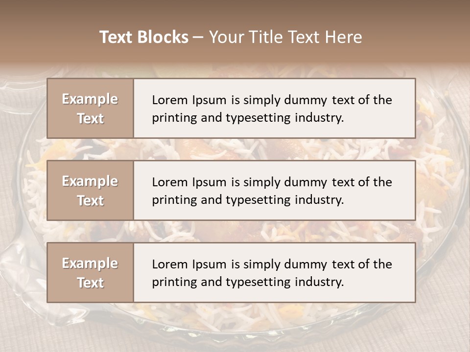 Dinner Pakistani Indian PowerPoint Template