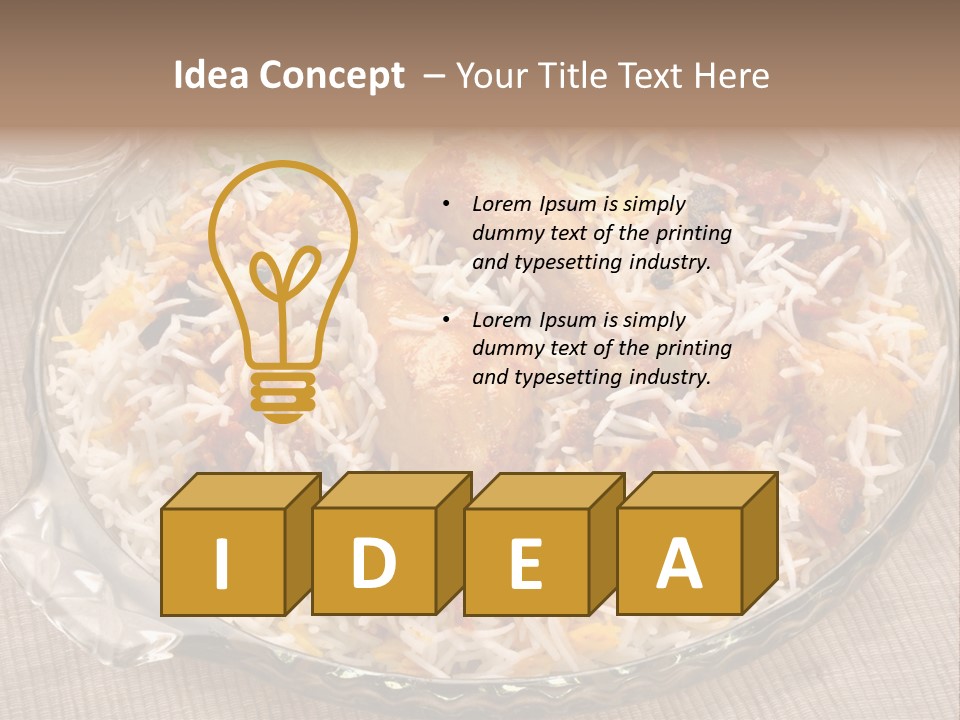 Dinner Pakistani Indian PowerPoint Template