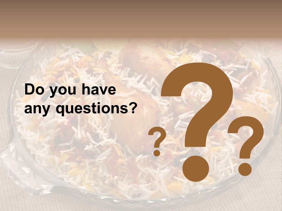 Dinner Pakistani Indian PowerPoint Template