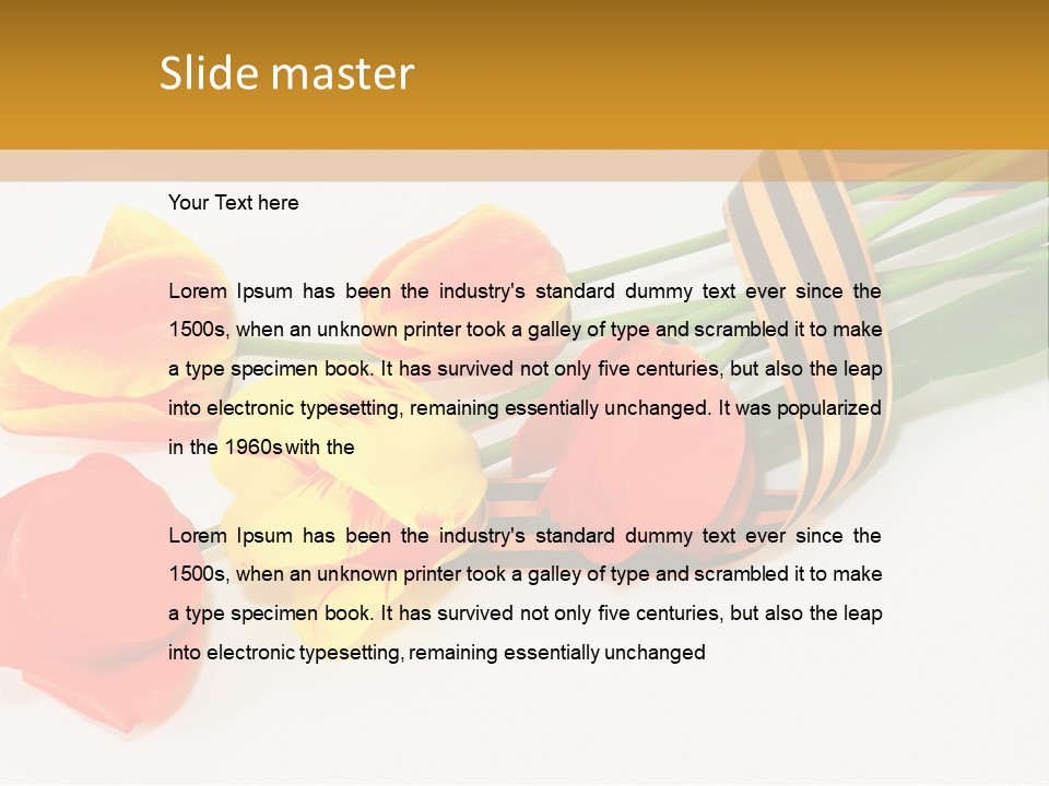 Red Great Yellow PowerPoint Template