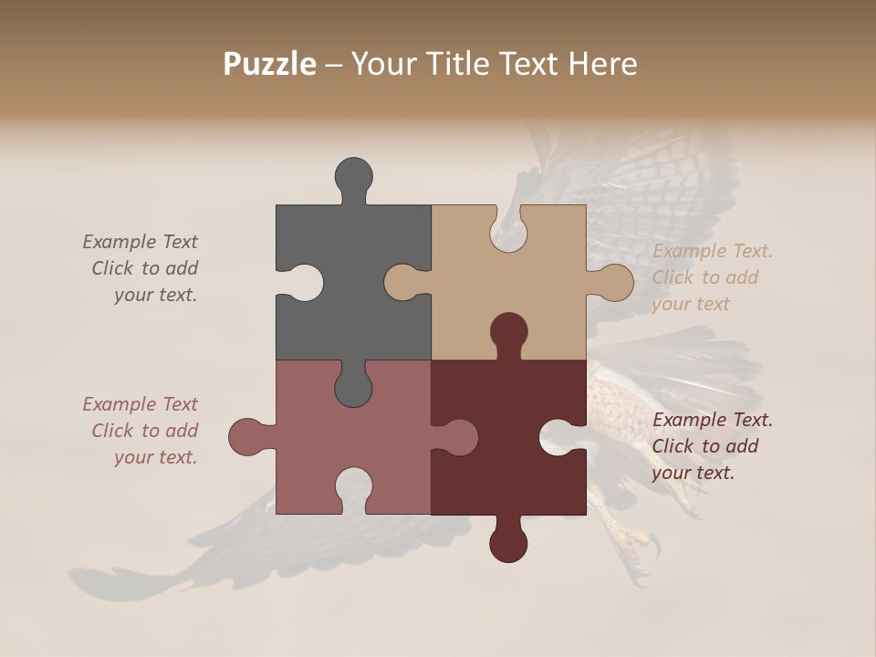 Wingspread Elegance Raptors PowerPoint Template