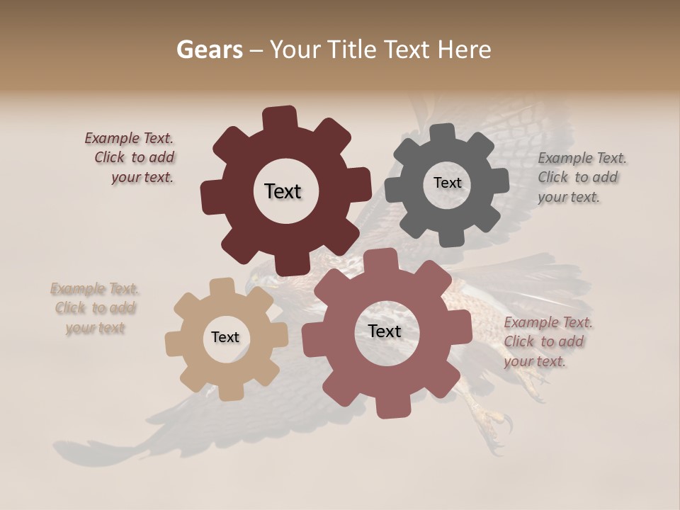 Wingspread Elegance Raptors PowerPoint Template