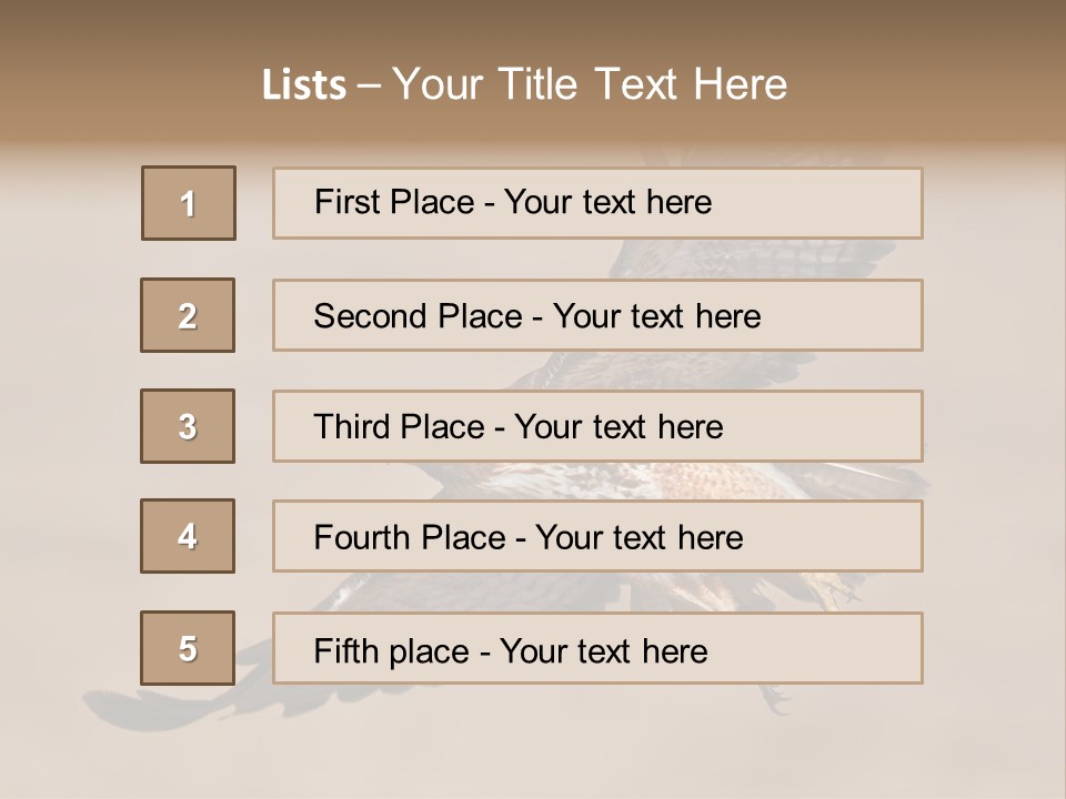 Wingspread Elegance Raptors PowerPoint Template