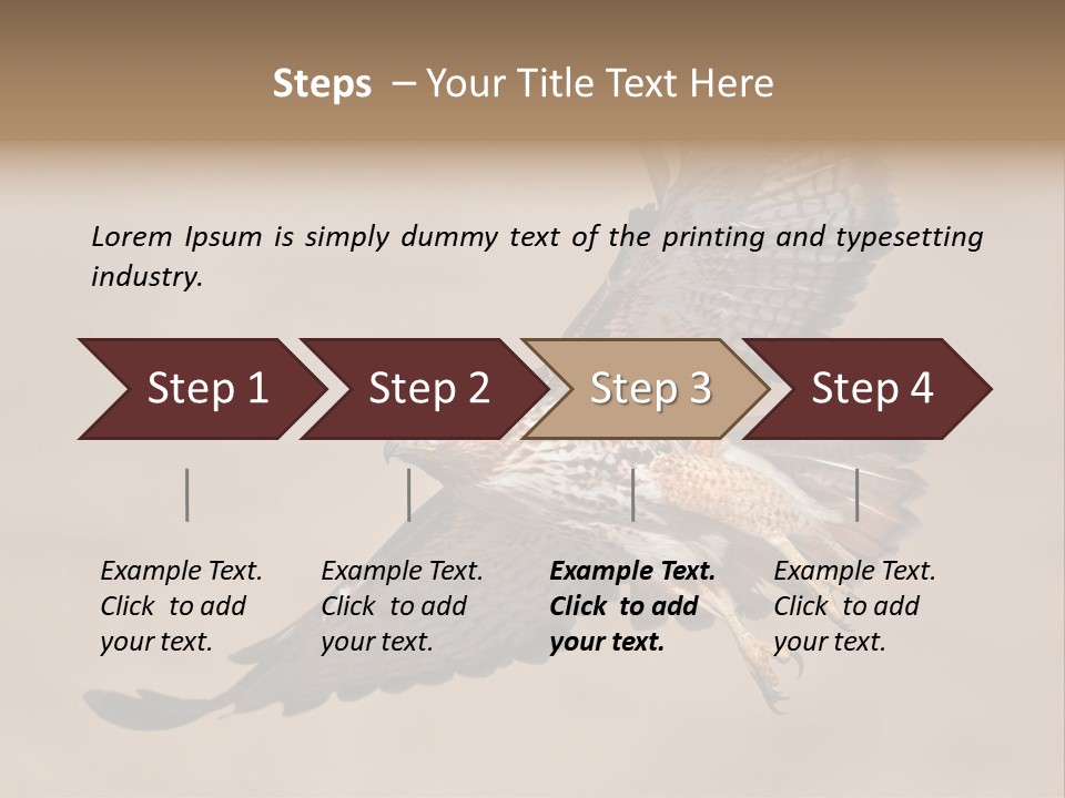 Wingspread Elegance Raptors PowerPoint Template