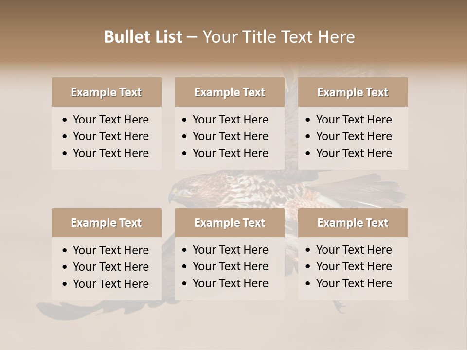 Wingspread Elegance Raptors PowerPoint Template