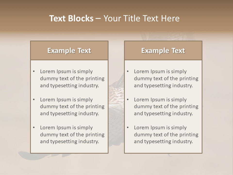 Wingspread Elegance Raptors PowerPoint Template
