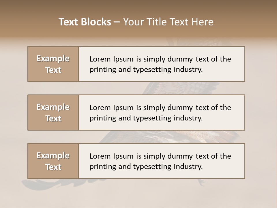 Wingspread Elegance Raptors PowerPoint Template