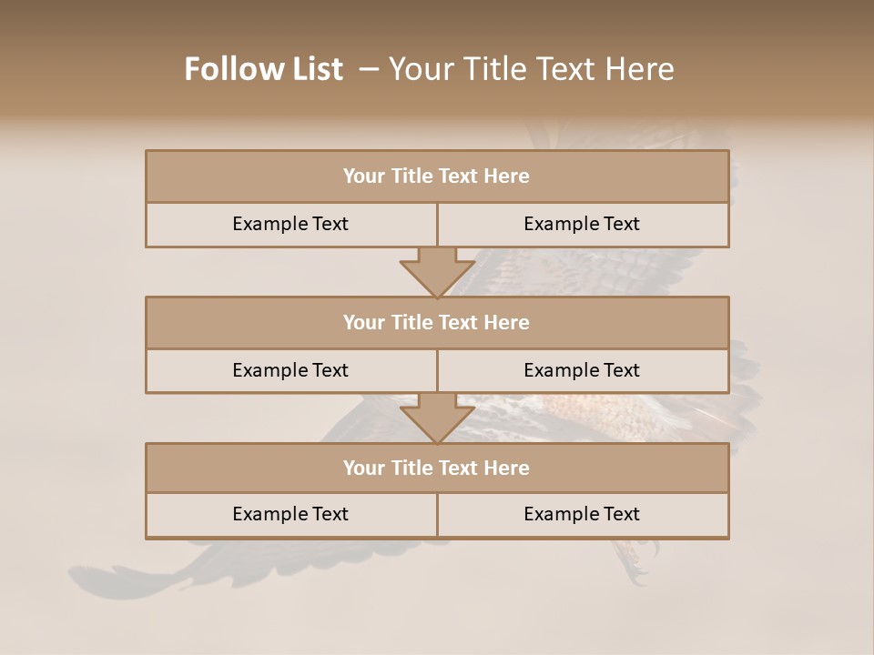 Wingspread Elegance Raptors PowerPoint Template