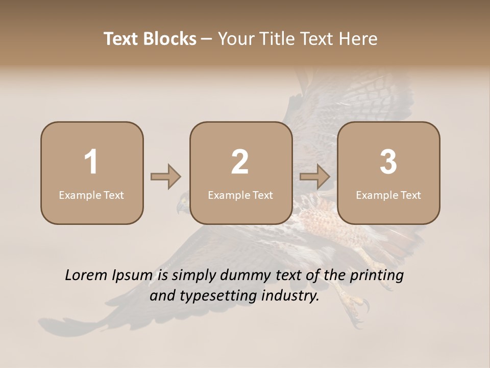 Wingspread Elegance Raptors PowerPoint Template