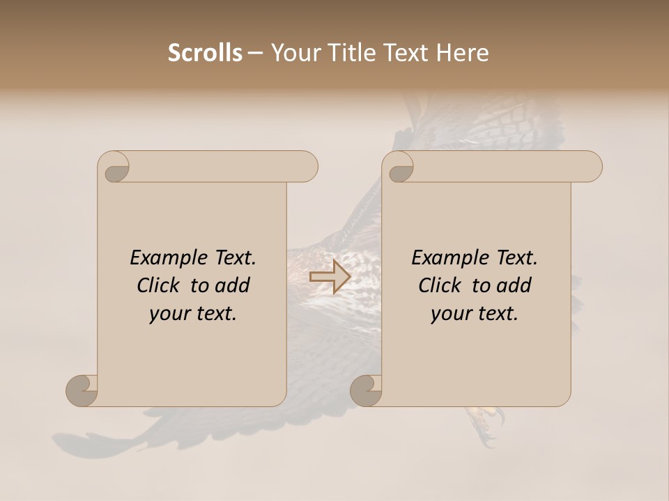 Wingspread Elegance Raptors PowerPoint Template