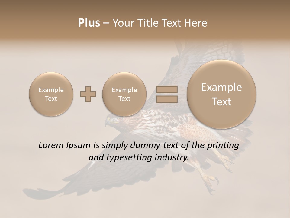 Wingspread Elegance Raptors PowerPoint Template