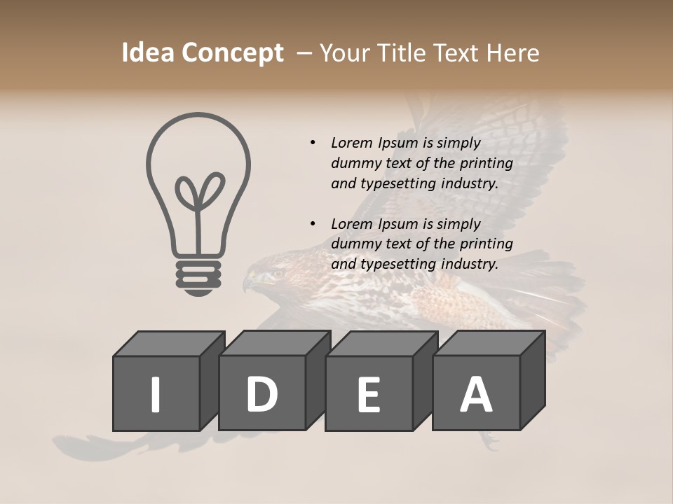 Wingspread Elegance Raptors PowerPoint Template