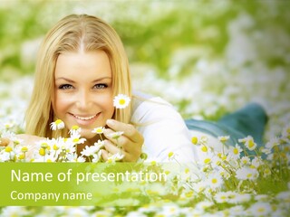 Lady Spring Wellness PowerPoint Template