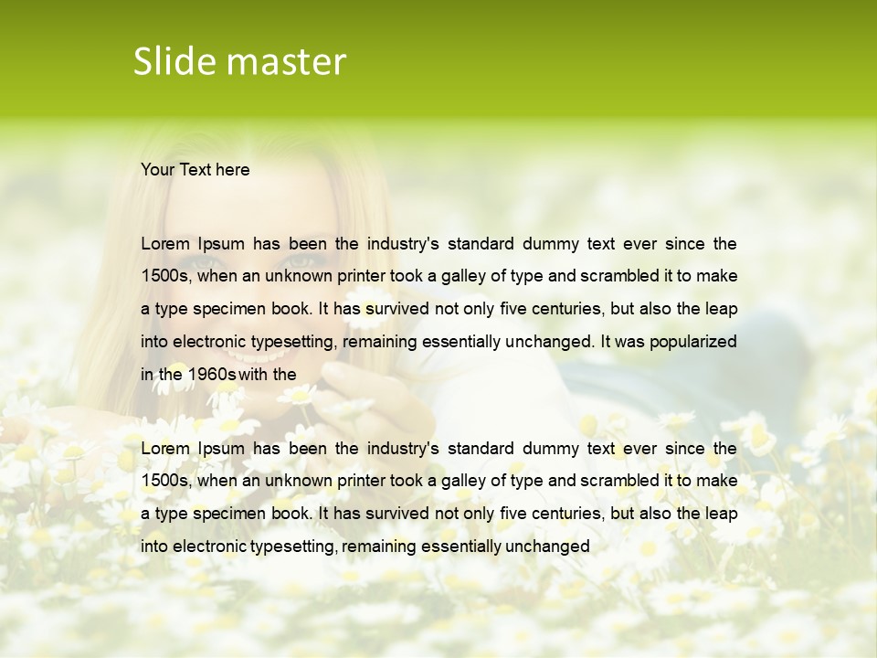 Lady Spring Wellness PowerPoint Template