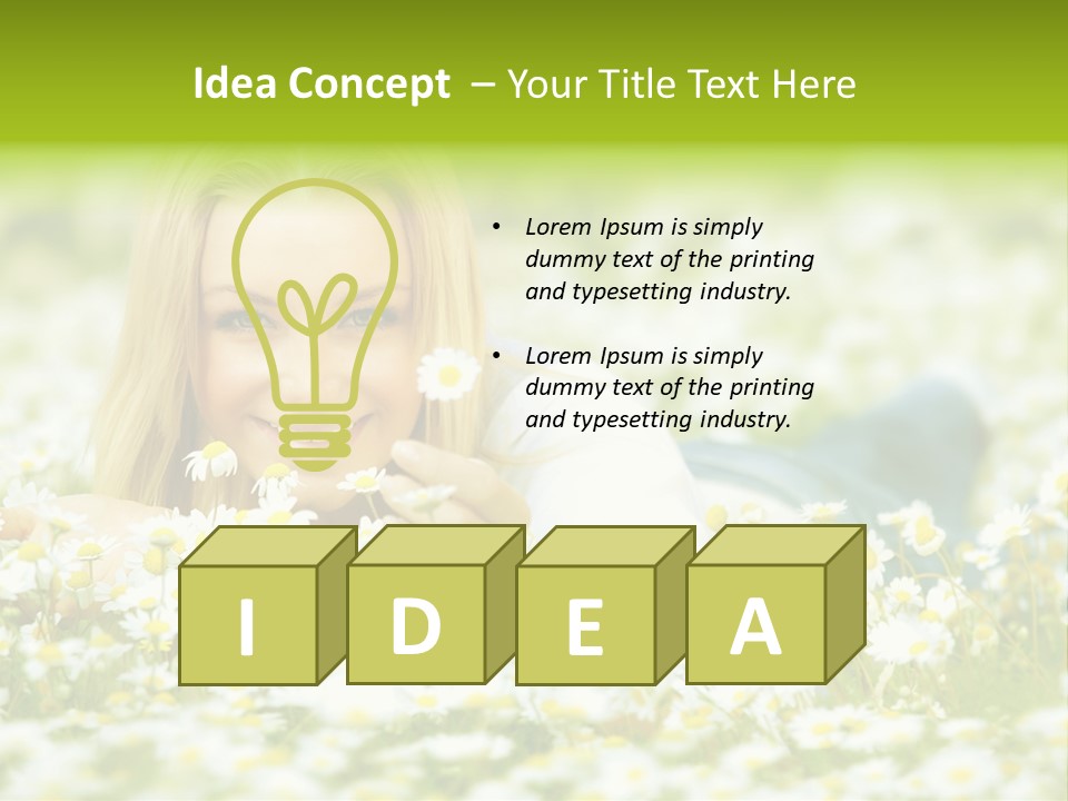 Lady Spring Wellness PowerPoint Template